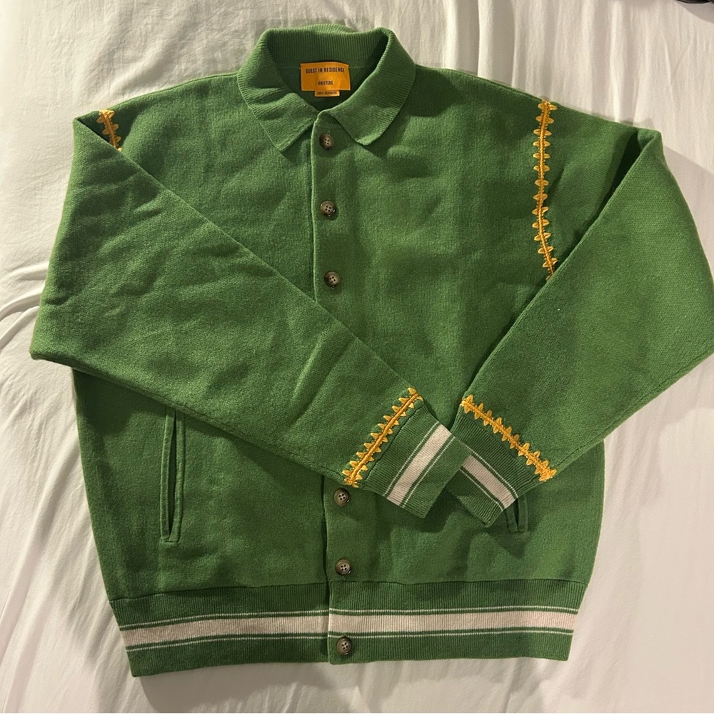 Guest in Residence 100% Cashmere Letterman Jacket/Sweater!